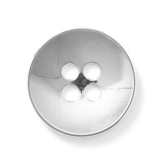 bottone in metallo, 4 fori – argent metallica, 