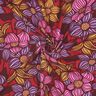 LENZING™ EcoVero™ Tessuto di viscosa fiori | Poppy Fabrics – rosso merlot/albicocca,  thumbnail number 3