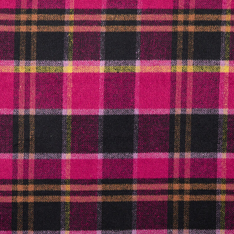 Cappotto in tessuto a quadri colorati – nero/bacca,  image number 1