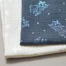 mussolina / tessuto doppio increspato Unicorni stampa laminata – grigio blu,  thumbnail number 6