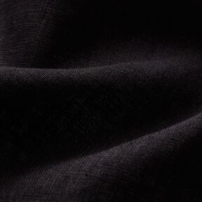 Leggero misto lino prelavato – nero, 