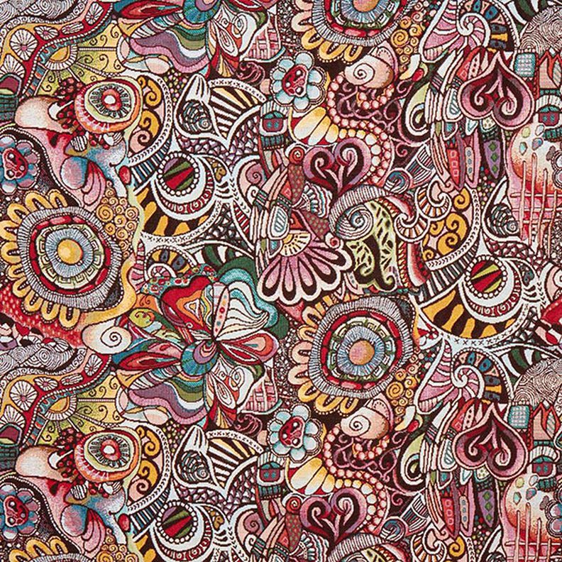 tessuto jacquard gobelin, fantasia – bianco,  image number 1