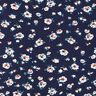 Tessuto in viscosa con pioggia floreale – blu notte,  thumbnail number 1