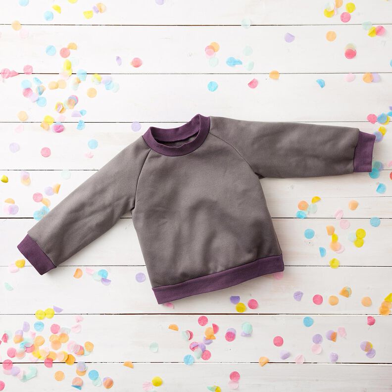 tessuto per bordi e polsini tinta unita – prugna,  image number 4