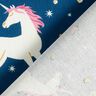 tessuto arredo unicorni danzanti Glow in the Dark – blu oceano/rosa,  thumbnail number 4