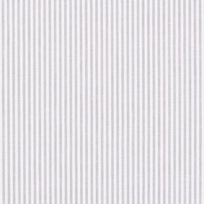 popeline di cotone righe, tinto in filo – grigio/bianco, 