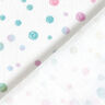 mussolina / tessuto doppio increspato Pois scarabocchiati multicolore stampa digitale – bianco lana,  thumbnail number 4