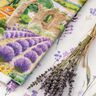 tessuto arredo mezzo panama Paesaggio di lavanda – verde erba/lavanda,  thumbnail number 6