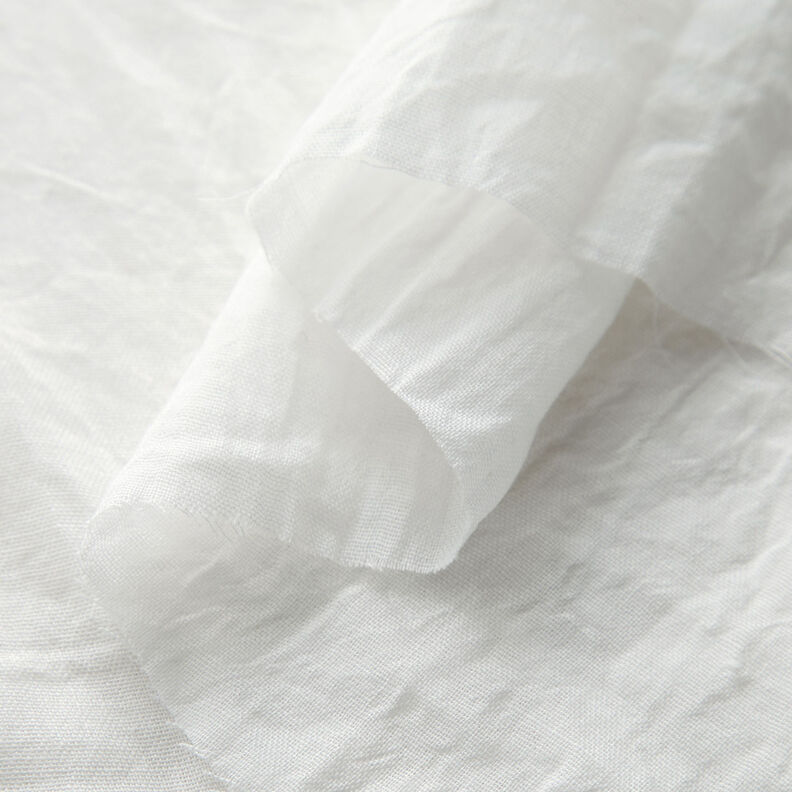 Voile Melange effetto stropicciato – bianco,  image number 3