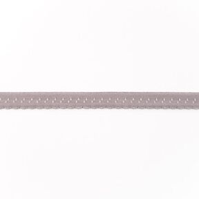 Fettuccia elastica pizzo [12 mm] – grigio chiaro, 