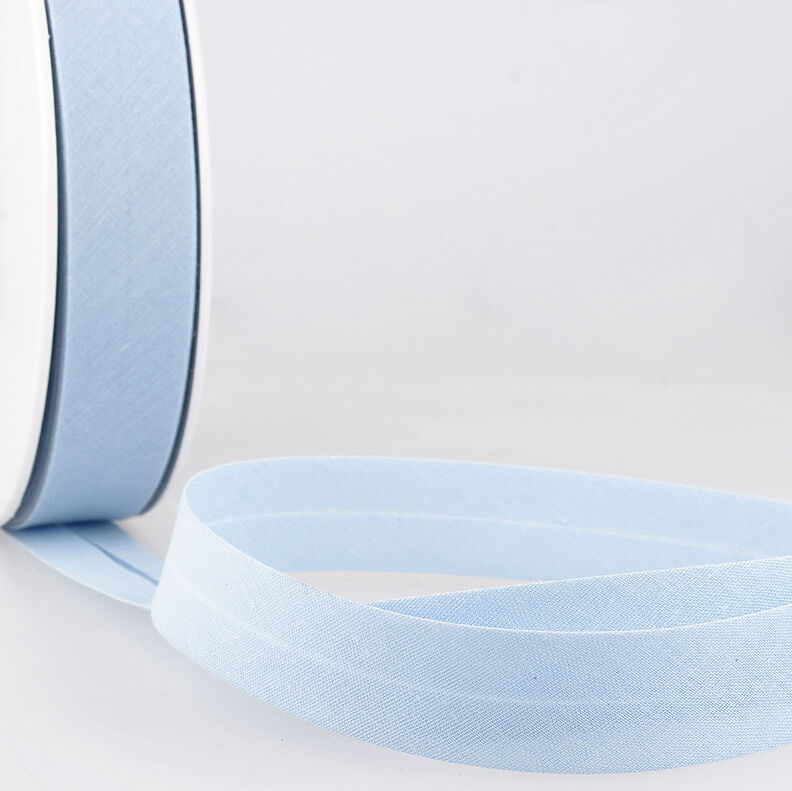 Nastro in sbieco Polycotton [20 mm] – azzurro baby,  image number 1