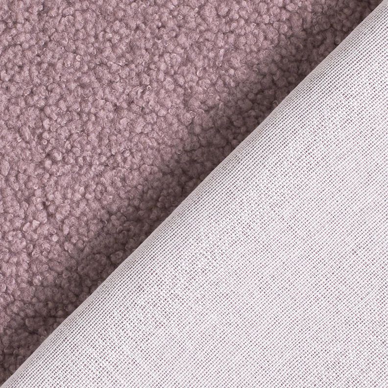 tessuto da tappezzeria Aspetto pelle di pecora – grigio malva, image number 3