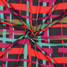 tessuto in viscosa stretch Line Layers | Nerida Hansen – rosso merlot/arancione,  thumbnail number 3