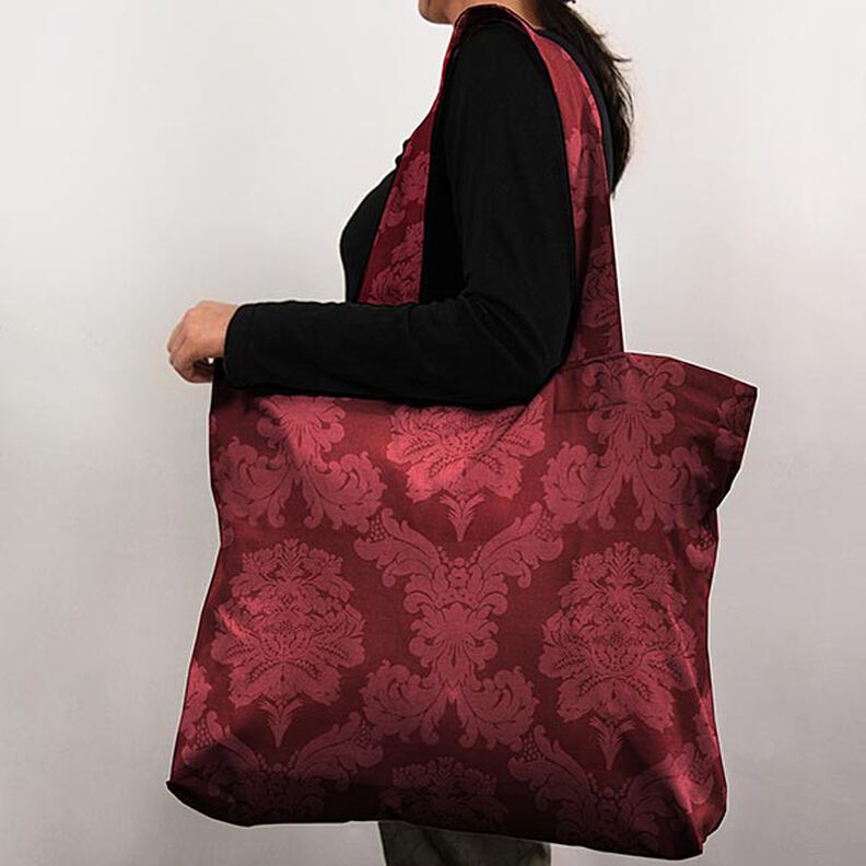tessuto arredo Jacquard Damasco 280 cm – rosso carminio,  image number 6