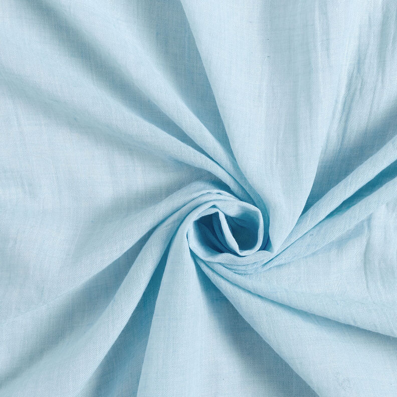Voile Melange effetto stropicciato – azzurro,  image number 4