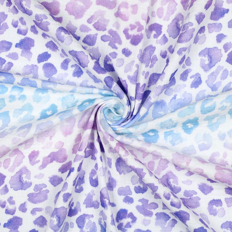 mussolina / tessuto doppio increspato Stampa leopardata sfumata stampa digitale | Poppy Fabrics –, image number 3