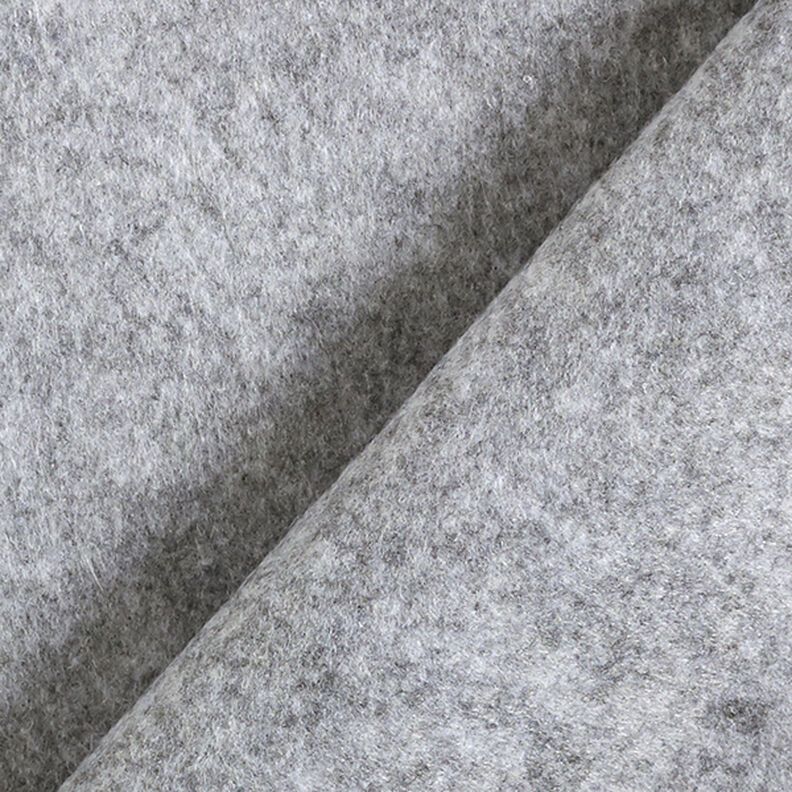 Feltro 180 cm / spesso 1,5 mm mélange – grigio chiaro,  image number 3