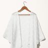 fine batista di cotone Margherite Tridimensionali – bianco,  thumbnail number 8