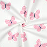 felpa garzata grandi farfalle | Poppy Fabrics – avorio/rosa,  thumbnail number 3