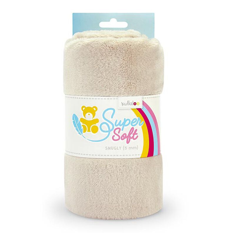 Tessuto peluche SNUGLY [1 m x 0,75 m | altezza pelo: 5 mm]  - beige | Kullaloo,  image number 1