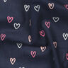 velluto a costine Cuori stampa laminata | by Poppy – blu notte/argento,  thumbnail number 2