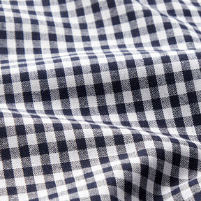 tessuto in cotone Quadro vichy 0,5 cm – nero-azzurro/bianco, 