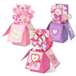Kit per scatola pop-up fai-da-te Amore [ 3pezzo/i ] – pink/rosa, 