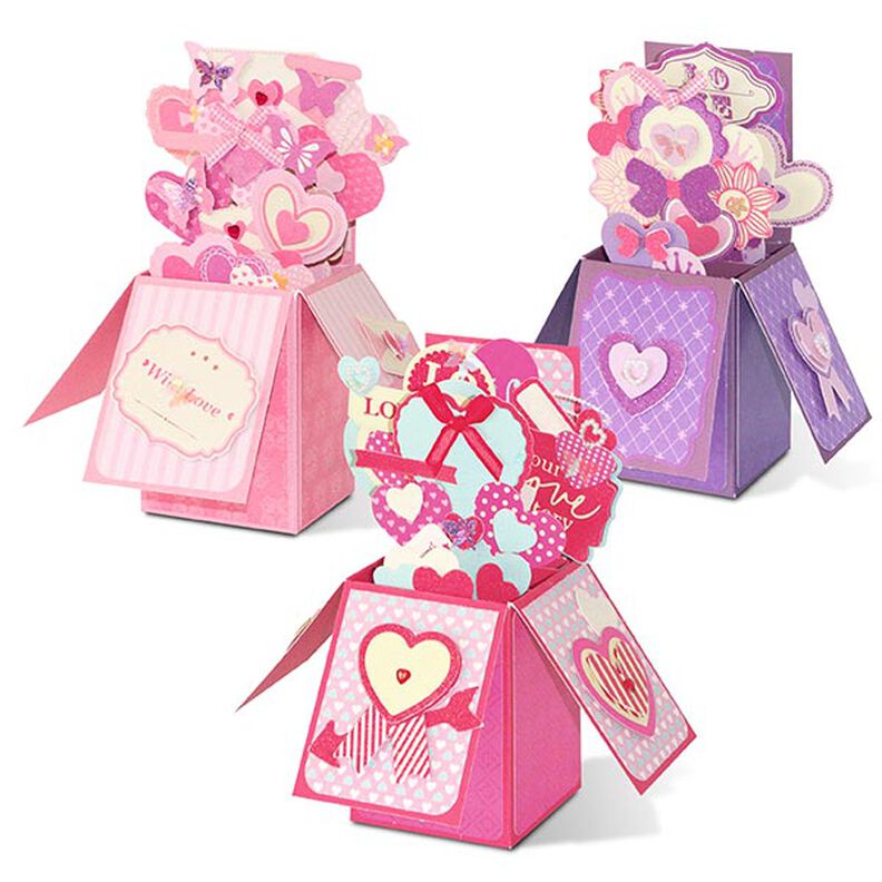 Kit per scatola pop-up fai-da-te Amore [ 3pezzo/i ] – pink/rosa,  image number 1