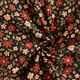 velluto a costine Bellissimi fiori scintillanti – nero/oro effetto metallizzato,  thumbnail number 3