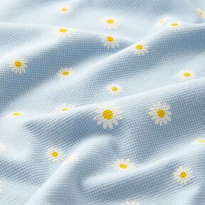 Jersey a nido d’ape margherite – blu-argento, 