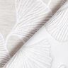 tessuto arredo Jacquard Grande ginkgo – grigio nebbia/avorio,  thumbnail number 4