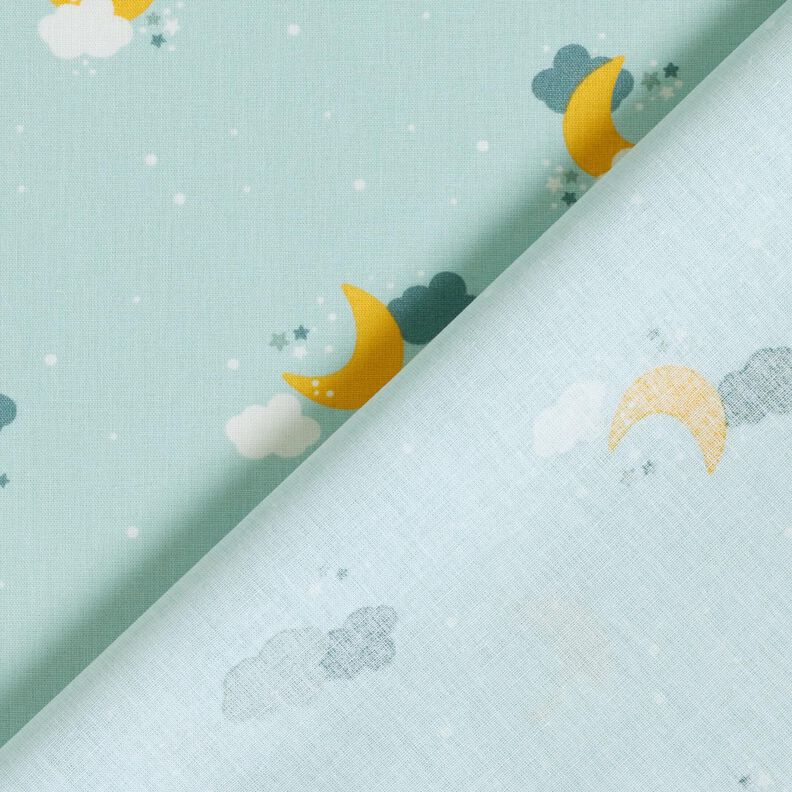 popeline di cotone Cielo stellato – menta chiaro,  image number 4