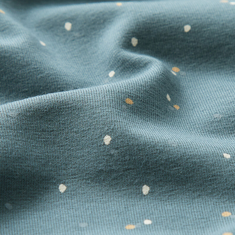 jersey di cotone Macchie irregolari – colore blu jeans,  image number 2