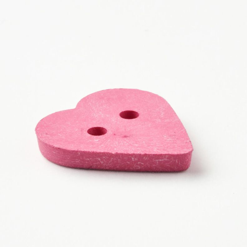 Bottone a forma di cuore [Ø 15 mm] – pink,  image number 3