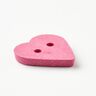 Bottone a forma di cuore [Ø 15 mm] – pink,  thumbnail number 3