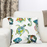 tessuto arredo mezzo panama animali marini – verde,  thumbnail number 6