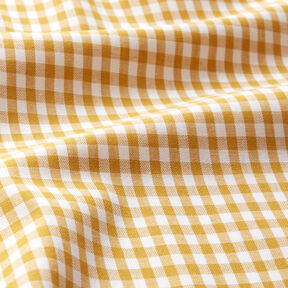 tessuto in cotone Quadro vichy 0,5 cm – senape/bianco, 