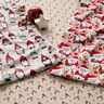 French terry, felpa estiva Renna, Babbo Natale e pupazzo di neve – bianco lana,  thumbnail number 5