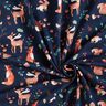 jersey di cotone Animali in autunno stampa digitale  – blu notte,  thumbnail number 3