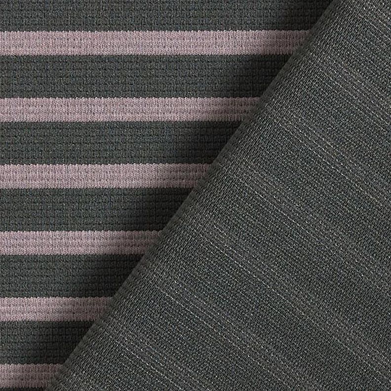 Jersey jacquard a righe – grigio malva/antracite, image number 4