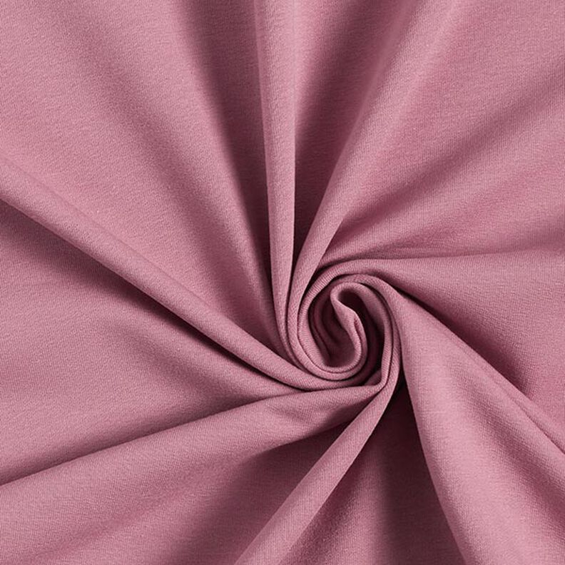 French terry leggero tinta unita – rosa antico scuro, image number 1