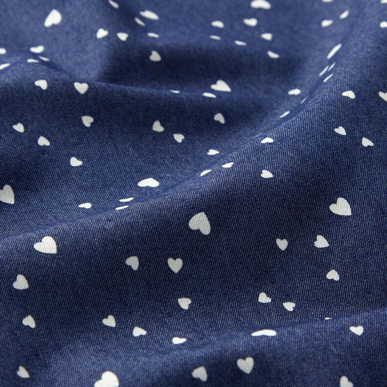chambray Cuoricini – blu marino/bianco lana,  image number 2