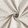 Popeline di cotone biologico con cuori sparsi – greige,  thumbnail number 3