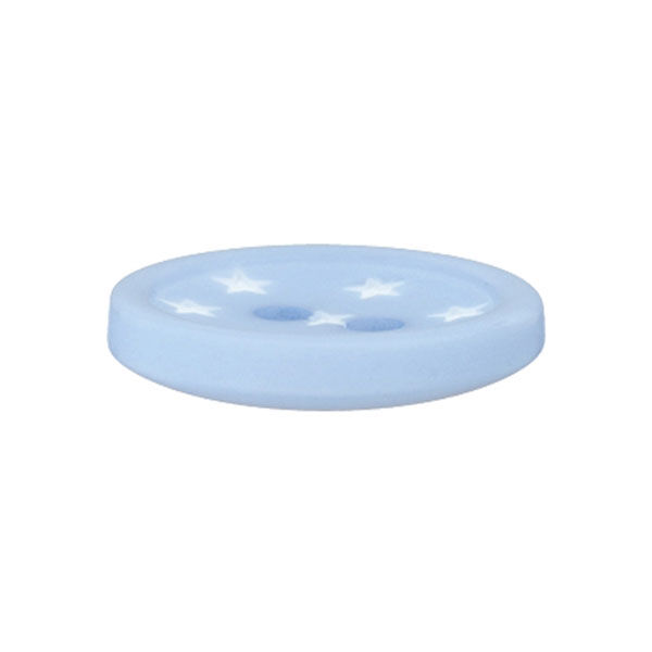 Bottone di plastica Stelle – azzurro,  image number 2
