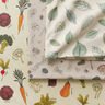 tessuto arredo mezzo panama Tipi di verdure – beige chiaro/rosso borgogna,  thumbnail number 6