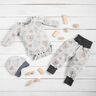 jersey di cotone Cuori ad acquerello stampa digitale – avorio/grigio blu,  thumbnail number 6