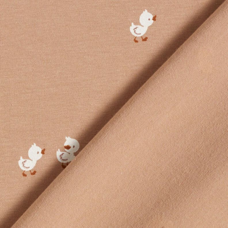 jersey di cotone Pulcino – marrone chiaro, image number 4