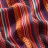 tessuto arredo Jacquard Strisce a zig-zag – rosso carminio/verde,  thumbnail number 2