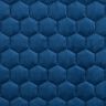 tessuto tappezzeria velluto trapuntato motivo a nido d’ape – blu marino,  thumbnail number 1