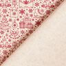 tessuto in cotone cretonne Motivi grafici natalizi – naturale/rosso carminio,  thumbnail number 4